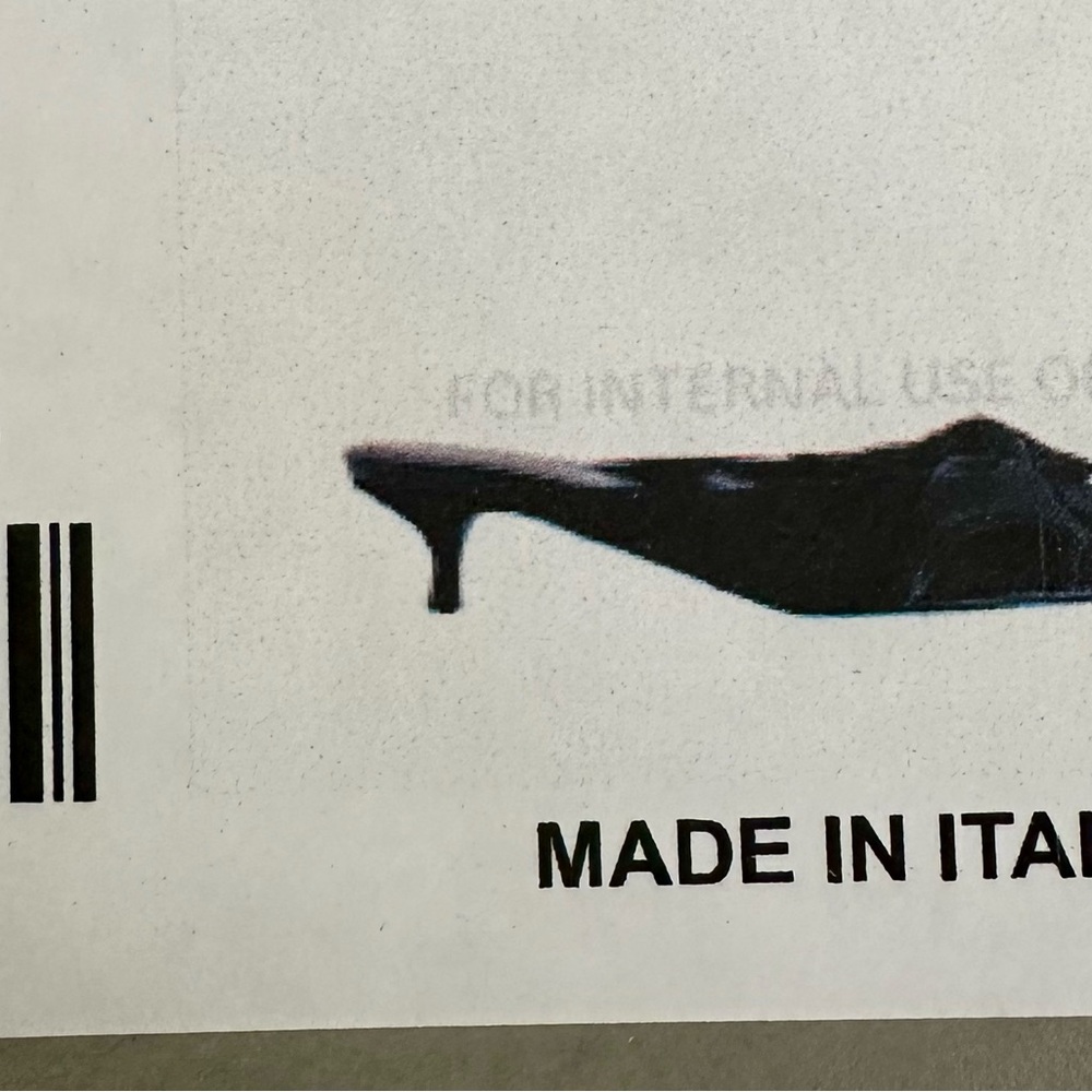 Balenciaga Jet Black Knotted Pointed-Toe Kitten Heel size 5.5 but will fit a 6. - Picture 12 of 13